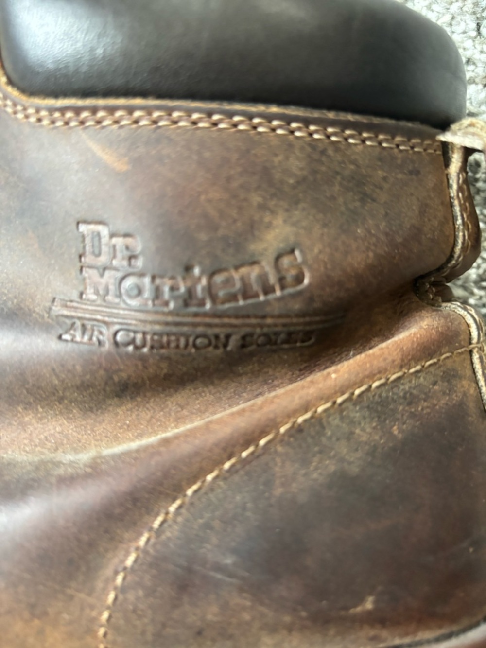 Dr. Martens Men’s Brown Leather Work Boots - Picture 3 of 7